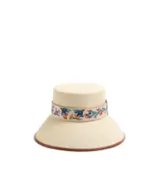 Valentino Antibes Logo Plaque Bucket Hat S,L,M NATURALE/SELLERIA