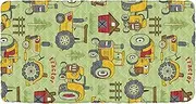 Cute Cartoon Tractors Green Portable Toddler Bed Sheet Soft&Comfortable Cot Sheet for Foldable Toddler Bed for Toddlers Sleeping Cot 50'' x 25'' (Sheet,Bed Not Included)