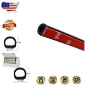 50 Feet Flexible Rubber D-Shape Weather Seal for Superior Sound & Gap Insulation
