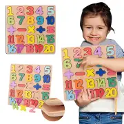 Wooden Number Puzzle 123 Number Puzzles For Board Games for Toddlers 2 Years Old