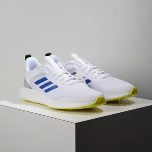 Adidas FLUIDSTREET 男 白 輕量 緩震 慢跑鞋 FY8459