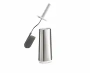 Joseph Joseph Flexible Steel Toilet Brush with Slim Holder Bathroom Cleaning
