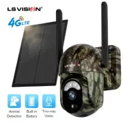 Solar 4G LTE Wildlife Trail Camera PTZ Security Cam IR Night Vision Security Cam