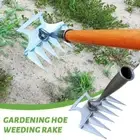 All-steel Rake Integrated Rake Pulls Weeds and Long-handled Hoe