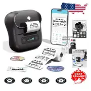 Compact Thermal Label Maker - Supports 20mm to 80mm Labels, Bluetooth Compatible