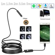 5.5mm Endoscope Camera HD USB Endoscope With 6 LED Cable Inspection Borescope