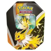 Jolteon V Eevee Evolutions Sealed Tin Pokemon TCG with 4 Booster Packs