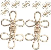 COMPUKAS 10 Pairs Cute Buttons for Hanfu Decorative Knot Closure with Traditional Design Elegant Embellished Buttons for Sewing Costumes Crafts