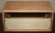 Rawcabs African Mahogany Boogie Mark IIc+ head cab with reverb tank cutout