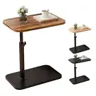 C Shaped End Table Small Side Couch Sofa Table Adjustable Table for Living Room