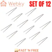 Chopsticks Stainless Steel Metal Reusable Cutlery Tableware D.Line - Set of 12