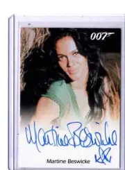 2014 James Bond Archives Martine Beswicke auto card #3