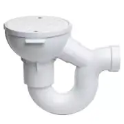 Oatey 2 in. PVC Floor drain with P-Trap and Cleanout