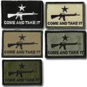 VELCRO® BRAND Fastener Morale HOOK M-16 Come and Take it Patches 3x2"