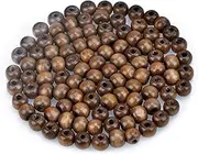 AD Beads Wood Spacer Loose Wooden Craft Beads (8x10mm 200pcs, Coffee)