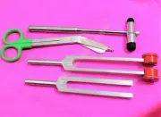 Tuning Fork Set of 4 - C128 ! C512 + Buck hammer Medical Diagnostic instruments