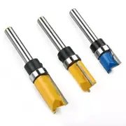 3pcs/Set Cutter Router Bit Flush Router Bit Set Template Tool Woodwork