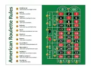 LAMINATED ROULETTE STRATEGY CHEAT SHEET CARD 8 1/2 X 11 PERFECT FOR CASINO NIGHT