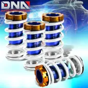 WHITE ADJUSTABLE 1-4" BLUE SCALE SUSPENSION COILOVER SPRING FOR 88-00 EG EK DC (for: Honda)