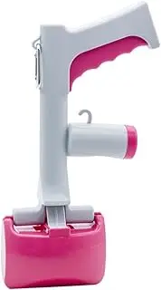 LIGHTAOTAO Poop Scoop Portable Long Handle Waste Pickup Tool for Pets Durable Plastic Outdoor Cleaning Shovel for Dog Cat Messes Rosy Easy One Handed Operation for Quick Cleanup
