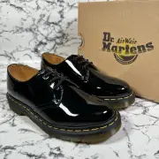 DR MARTENS Black 1461 Patent Leather Oxford Shoes SIZE UK5 EU38 BNIB Lamper