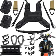 Misaakoeq Motorcycle Oil Tank Bag - Tank Mount Base Saddle Pack Tank Bag - Tail Bag, Oil Tank Protective Case for Outdoor, Glasses, Stores