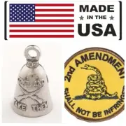 COME AND TAKE THEM GUARDIAN BELL w/ FREE 2ND AMENDMENT BIKER PATCH