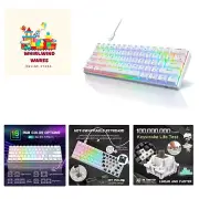 RK61 Wired 60% Mechanical Gaming Keyboard RGB Backlit Ultra-Compact Hot-Swapp...