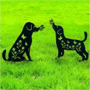 Dog Metal Decorative Garden Stakes Labrador Dog Gifts for Women/Men Animal