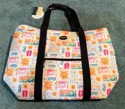Cynthia Rowley New York 2-Section Insulated Tote (Beach Themed)