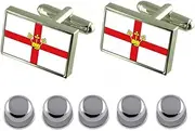 [Select Gifts] Shirt Dress Studs Koblenz City Germany Flag Cufflinks
