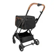 Ibiyaya JetPaw: 3-in-One Pet Stroller with Removable Airline-Approved Carrier for Dogs & Cats