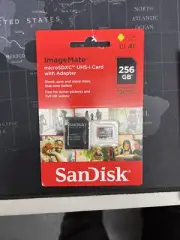 SanDisk ImageMate 256GB MicroSDXC Card w/Adapter - Brand New Factory Sealed !!!