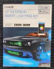 Type S Plug & Glow 72" Lighting Strips Car Exterior Smart LED Kit RRp $168.99