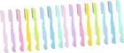 FRCOLOR 2sets Essential Facial Razor Eyebrow Trimmer for Women Safe Gentle Foldable Design Compact Size 8pcs*2