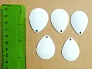 5ct WHITE #5 COLORADO Spinnerbait Blades Bass Fishing Spinnerbaits Lures Baits
