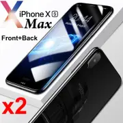 x2 Soft 4H PET film screen protector for Apple iPhone Xs MAX Front and Back