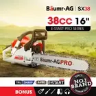 BAUMR-AG 38cc Petrol Commercial Chainsaw 16" Bar E-Start 3.2HP Pruning Chain Saw