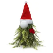 Christmas Swedish Gnome Decoration Evergreen Gnome with LED Light Elf Plush for