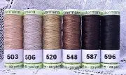 6 Heavy Duty GUTERMANN 100% Polyester Topstitching Thread 33 yard spools