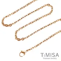在飛比找Yahoo奇摩購物中心優惠-TiMISA 璀璨時刻 玫瑰金 純鈦項鍊