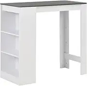 Bar Table with Shelf White 110x50x103 cm,Kitchen & Dining Room Tables 27.02KG-280216
