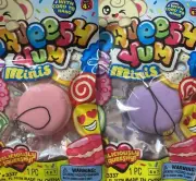 Squeesh Yum Minis Macaroon Foam Stress Relief Bag Charm, Assorted, 1 Piece, 4+