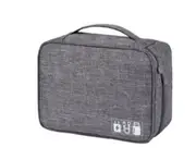 Men And Women Multi-Function Digital Storage Bags Earphone USB Data Cable Storage Bags - Gray