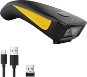 [NETUM] QR Code Scanner, Mini Barcode Scanner Bluetooth Compatible, Small Portable USB 1D 2D Bar Code Scanner for Inventory, 2.4G Cordless Image Reader for Tablet iPhone iPad Android iOS PC POS - C750