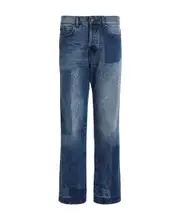 MSGM Logo-Patch Denim Jeans IT52 Blue