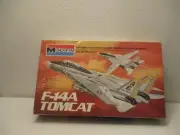 Vintage 1981 Monogram F-14-A Tomcat1/48 Scale Airplane Model Kit open Box