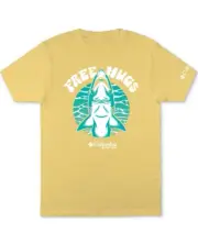 COLUMBIA Mens PFG Shark Graphic T Shirt Sunlit Medium $28 NWT