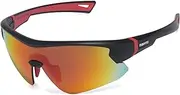 [maivnz] Youth Baseball Sunglasses for Boys Kids Age 8-14 Girls Softball Sunglasses UV400 Shielded Football Cycling Glasses