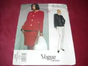 VOGUE AMERICAN DESIGNER 1308-BILL BLASS-LADIES JACKET-SKIRT-PANT PATTERN 6-22F